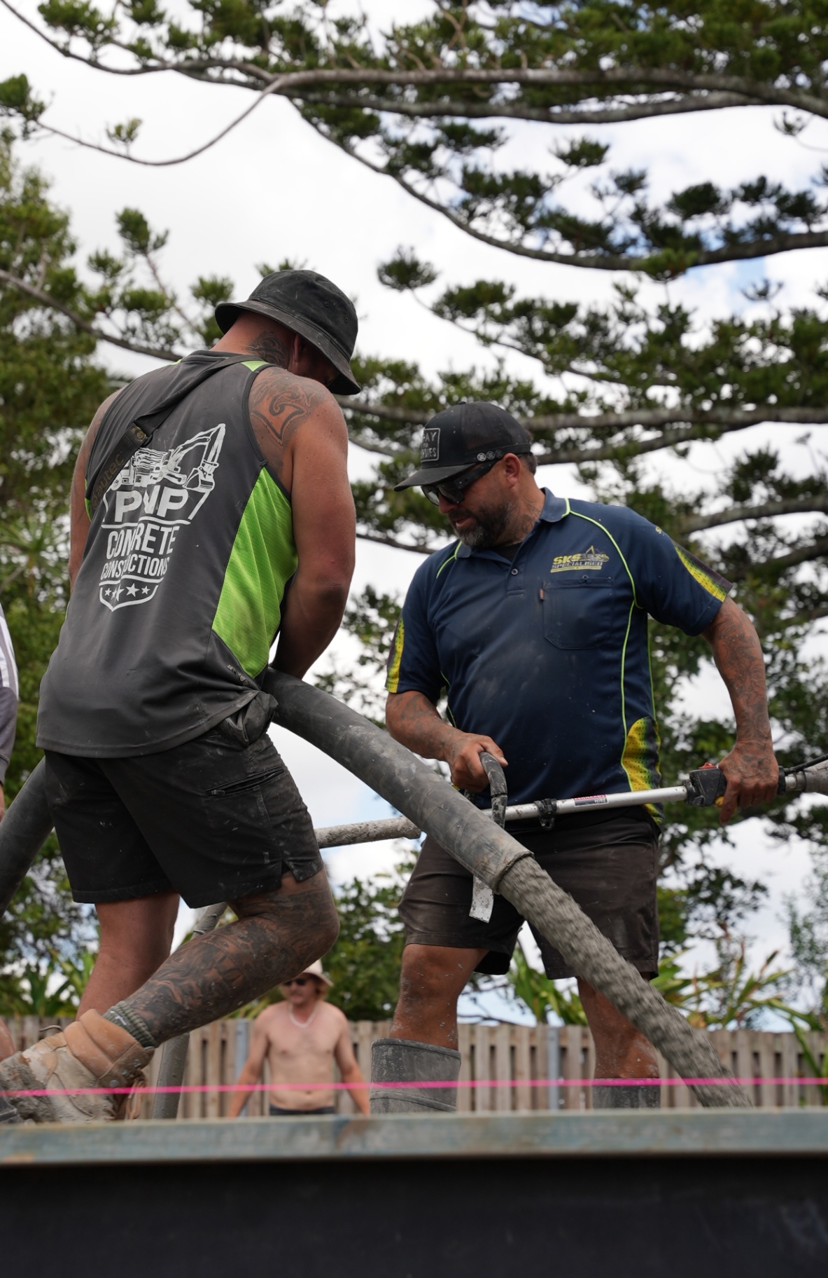 Concrete pour on Gold Coast site